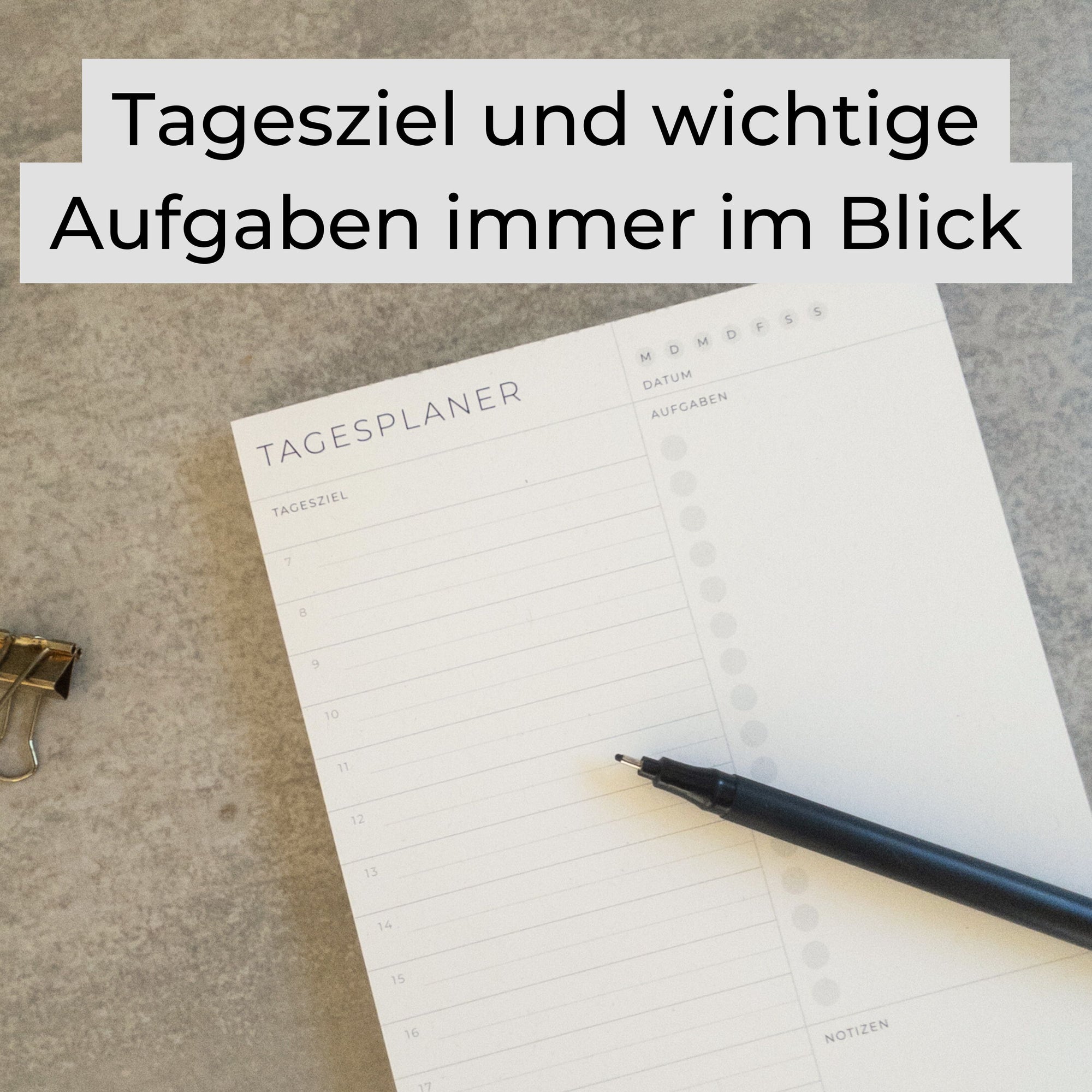 Tagesplaner Block