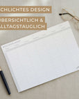 Wochenplaner schlichtes Design übersichtlich und alltagstauglich