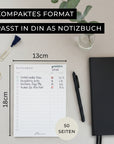 prettyORGANIZED To Do Liste kleiner als DIN A5, kompaktes Format