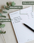 prettyORGANIZED To Do Liste mit Aufgaben Priorität und Fälligkeit