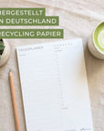 prettyORGANIZED Wochenplaner Block aus Deutschland nachhaltig hergestellt