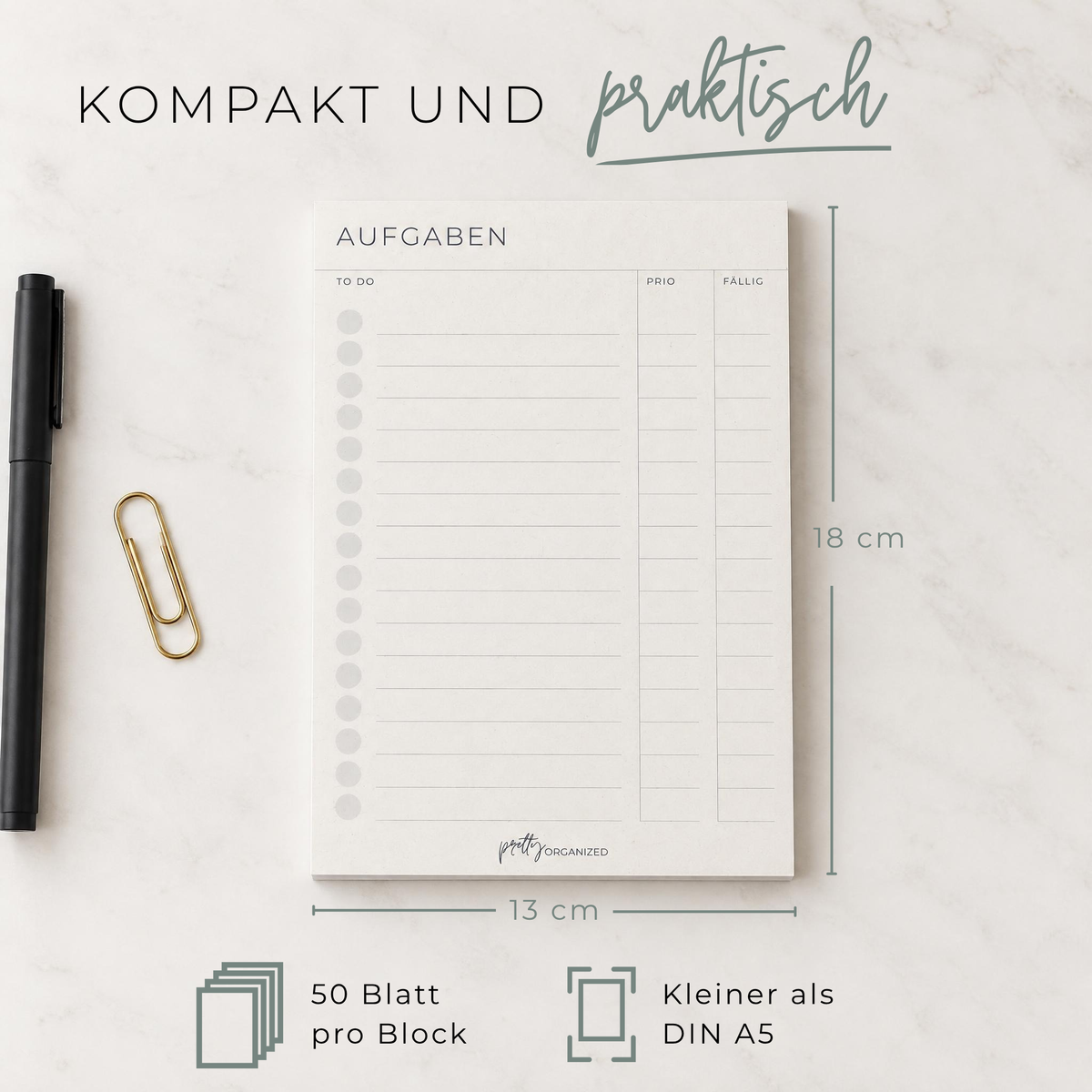 To-Do Listen Block prettyorganizedDE