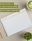Nachhaltiger Wochenplaner Block ohne feste Zeiten Stundenplan